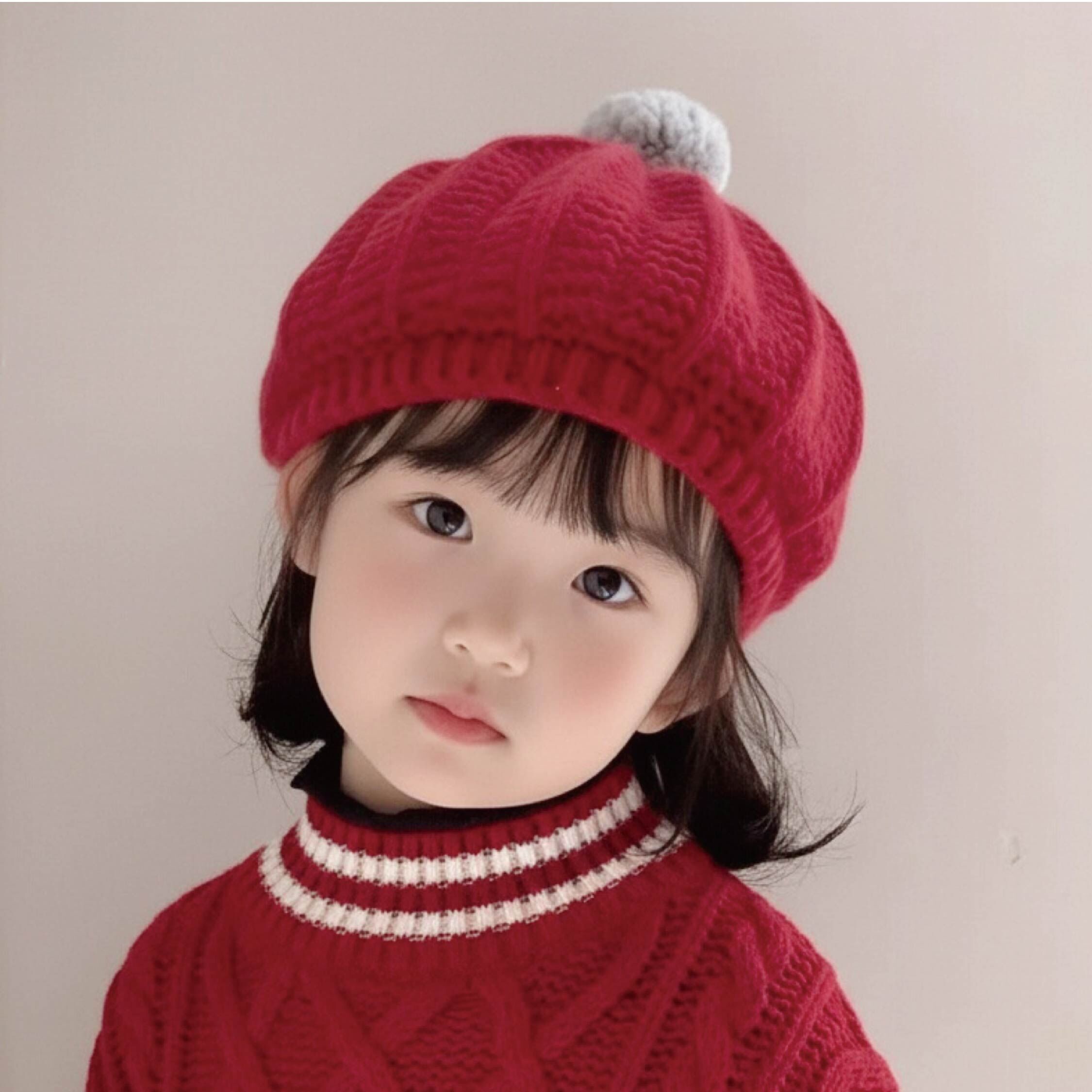 【JA1614】法式浪漫針織毛帽＊二色