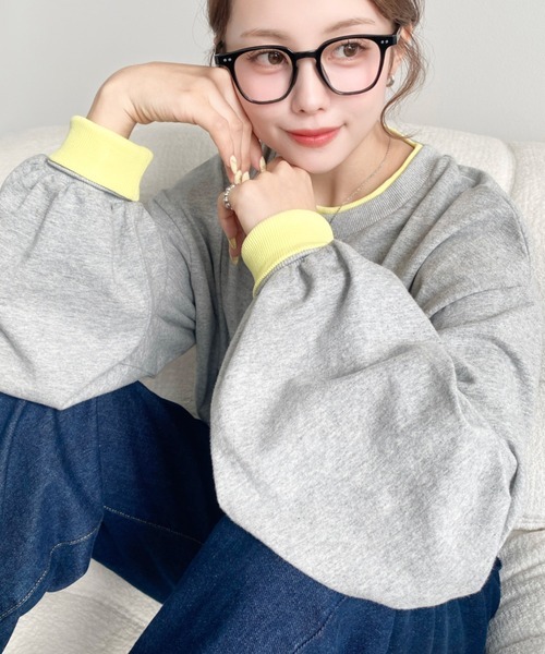 日本🇯🇵連線 Moment+ 溫柔色系撞色長袖基本款長袖T 內搭 打底 T恤 長袖 4色(任買兩件7-11免運)/預購