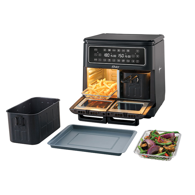 Oster 美國 11L 四合一雙槽氣炸鍋/氣炸烤箱(OS0309005A)