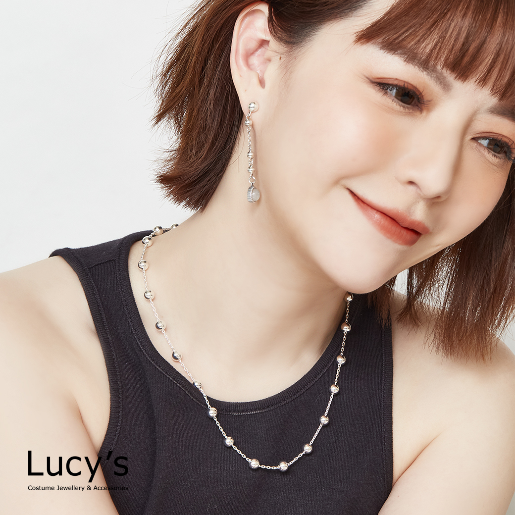 925純銀 銀珠流轉 項鍊 (123575)