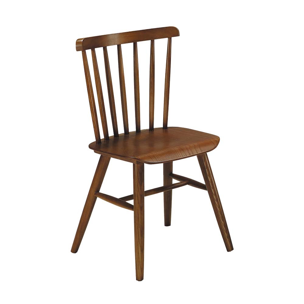 柏蒂家居-拉斯胡桃色實木餐椅(單椅)