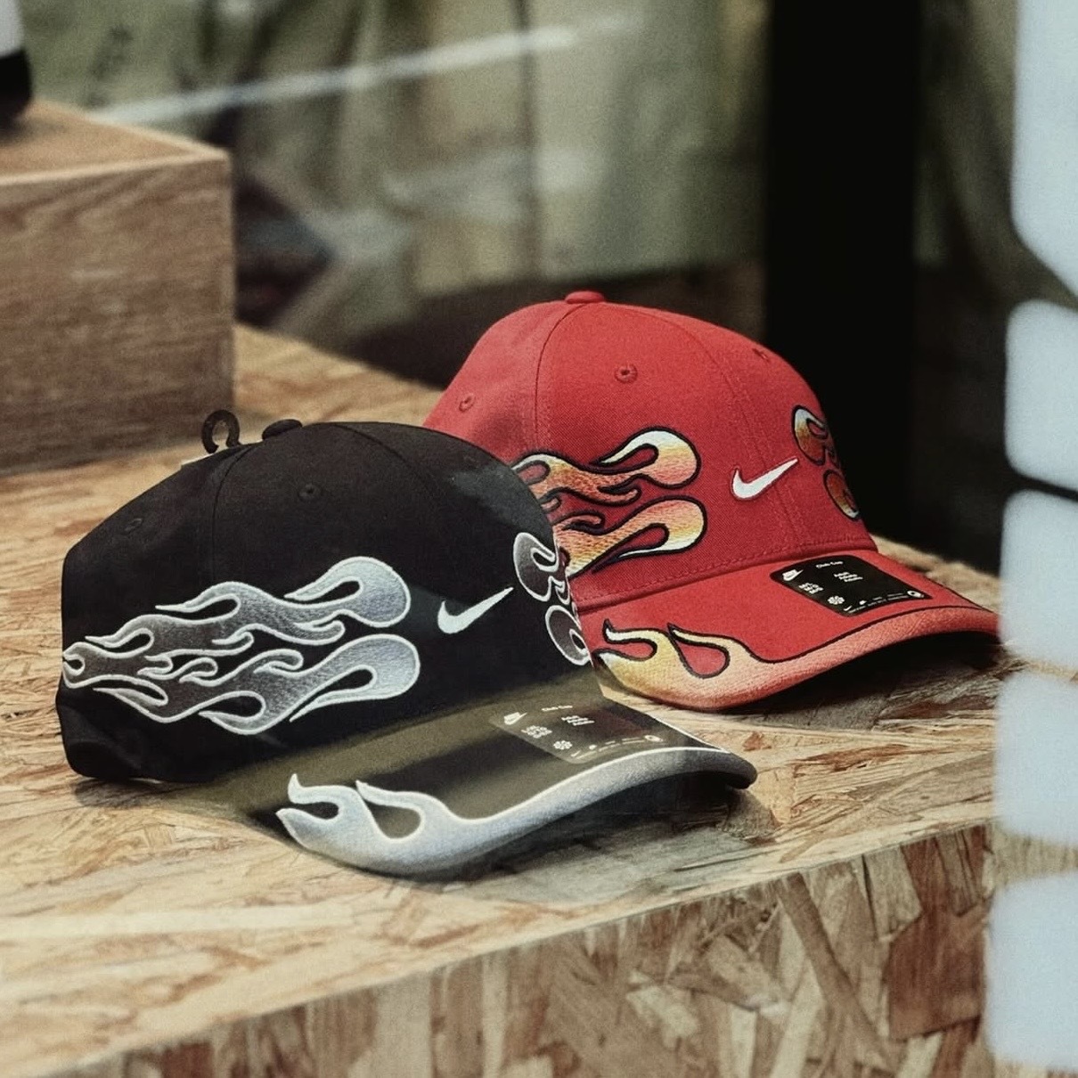 NIKE CLUB FLAME CAP 火焰老帽 刺繡 魔鬼氈 可調節 IH9258-010/657