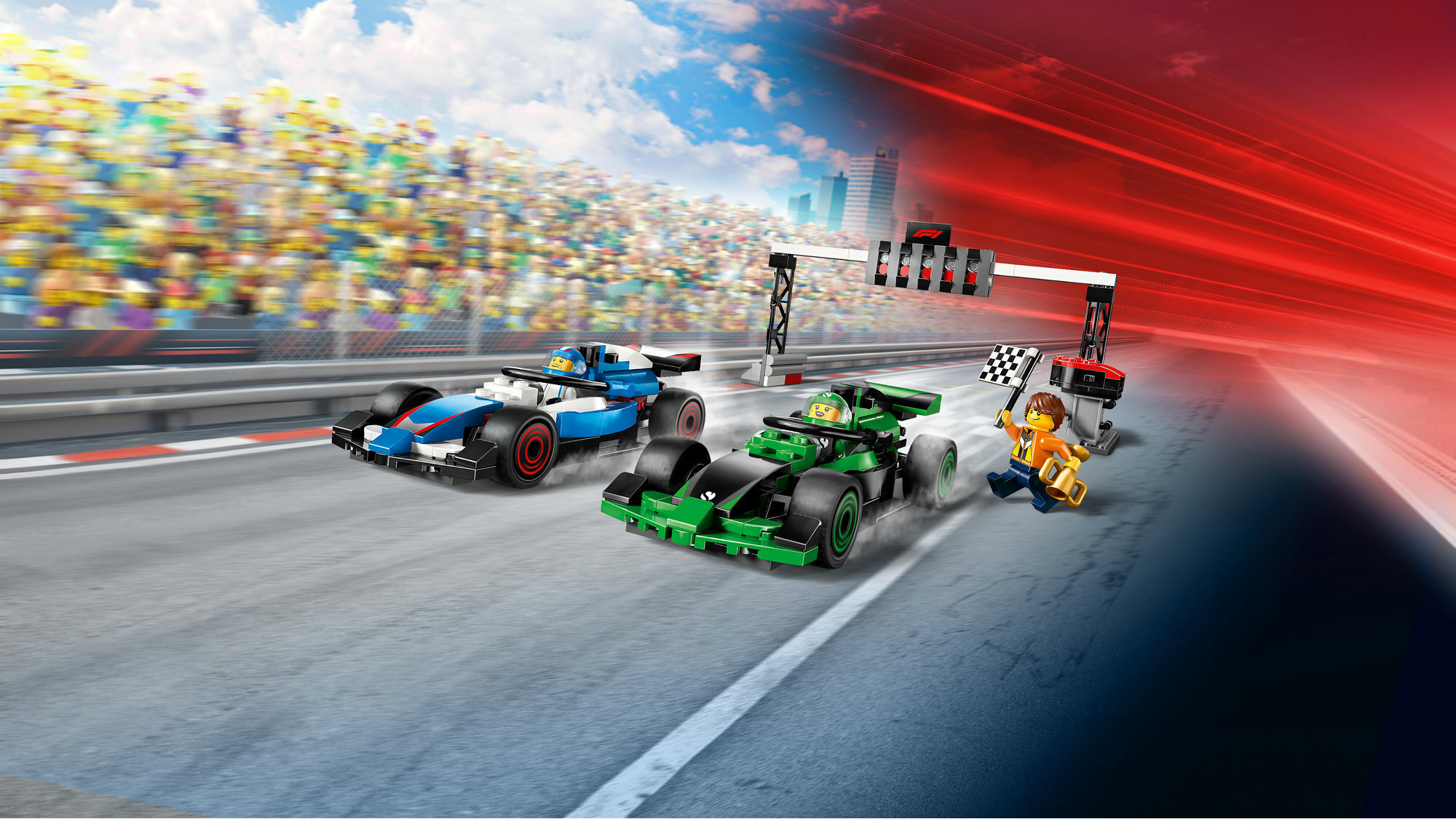 60474 F1® 起跑區與 VCARB 和 Sauber 賽車