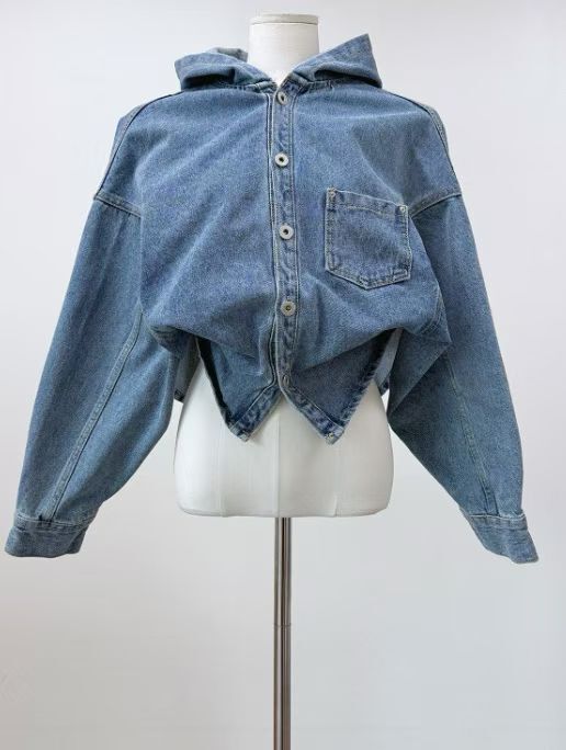 JQ5519 型格連帽牛仔恤衫 *特價* (優惠碼同充值購物金不適用)