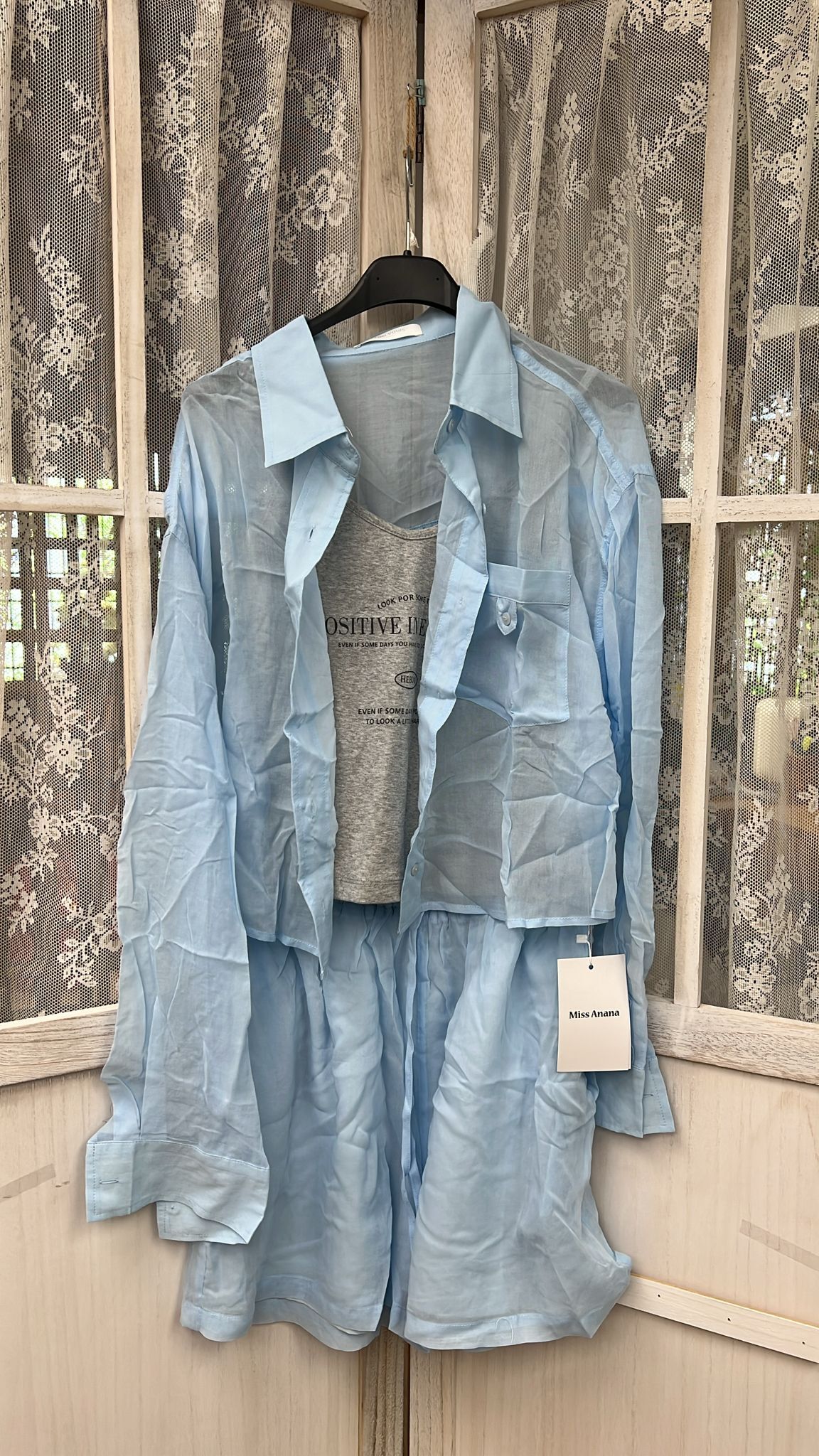 0211CT54-衣物CT-女裝套裝 藍色 (A54A), 白色 (A54B), 黃色 (A54C)