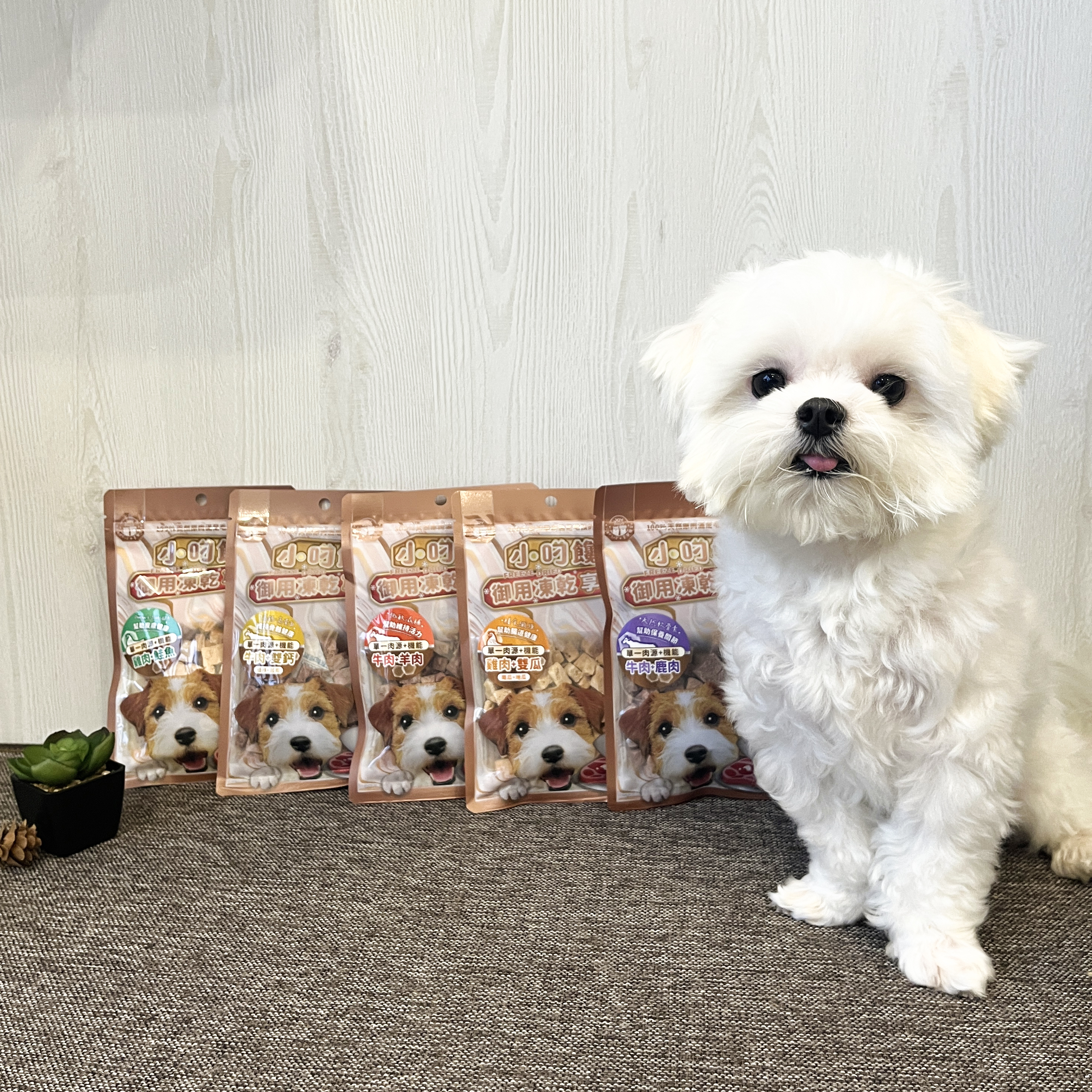 小叼饞狗凍乾零食享宴系列-牛肉羊肉 / 牛肉鹿肉 / 牛肉雙鈣 / 雞肉鮭魚 / 雞肉雙瓜 (20g袋裝)