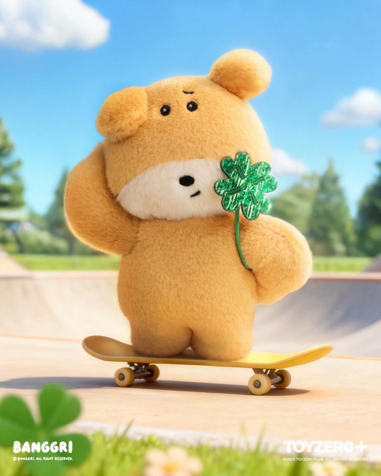 BANGGRI 經典系列 - 幸運四葉草毛絨掛件 (盲盒)