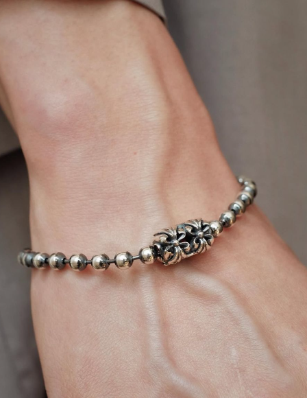5mm Chrome Ball Chain Bracelet