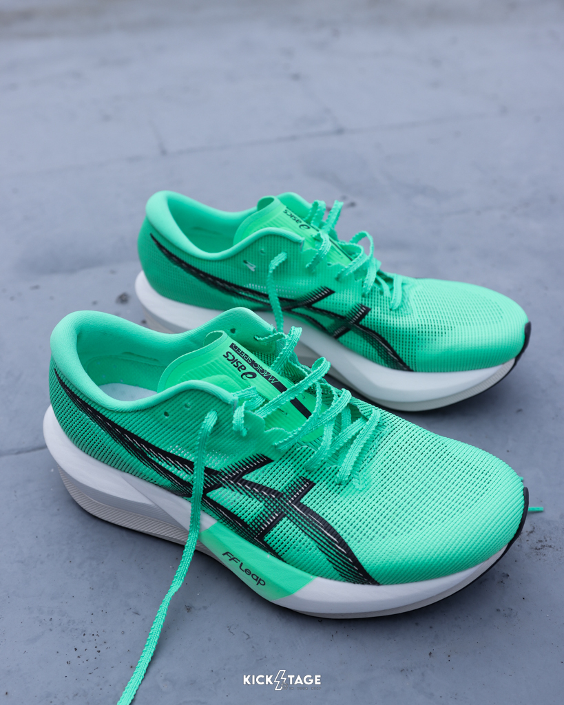 男女鞋 ASICS MAGIC SPEED 5 綠色 碳纖維 緩震 透氣 輕量 競速 運動 慢跑鞋【1013A183-300】