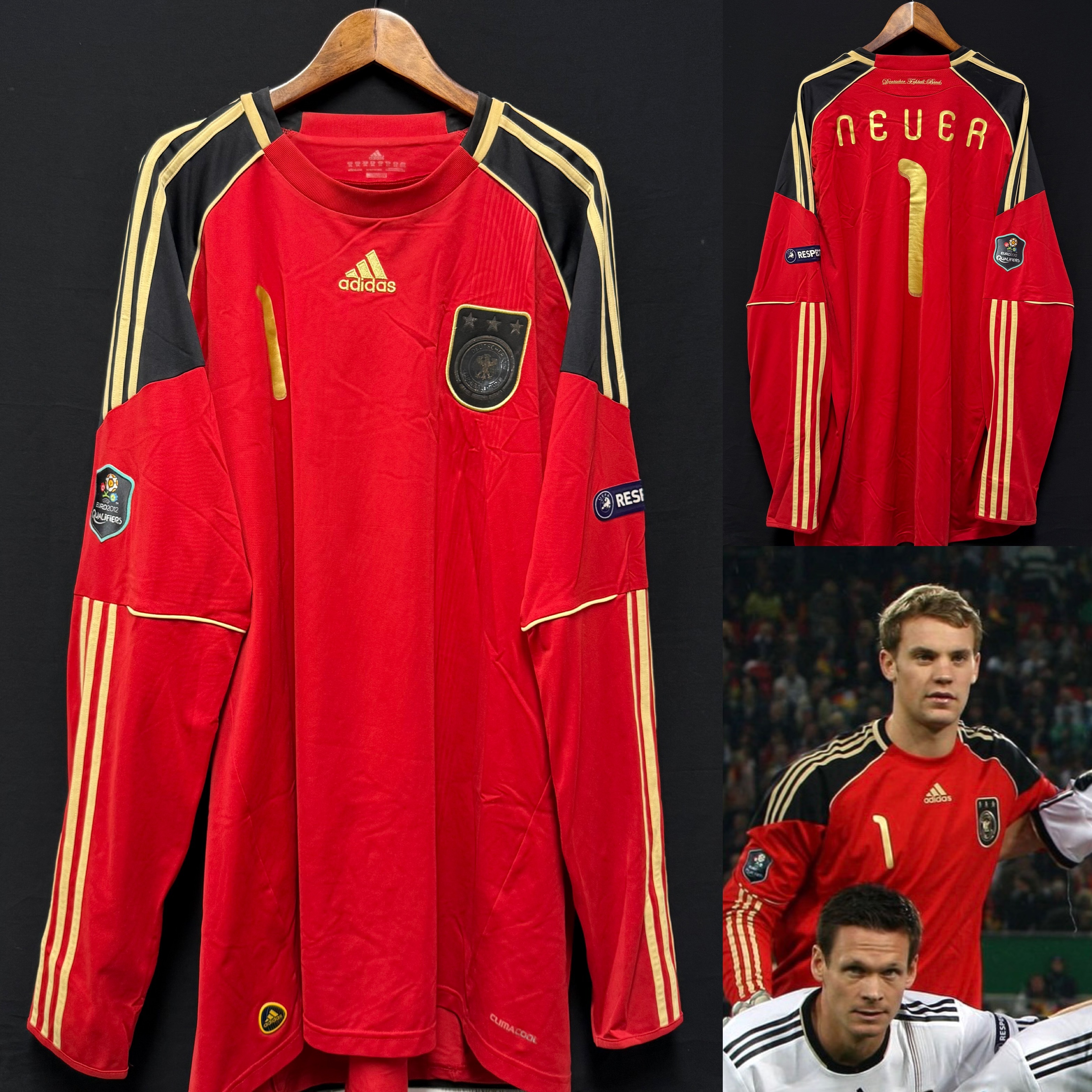 Germany 2010-2012 Adidas Goalkeeper Shirt #1 NEUER