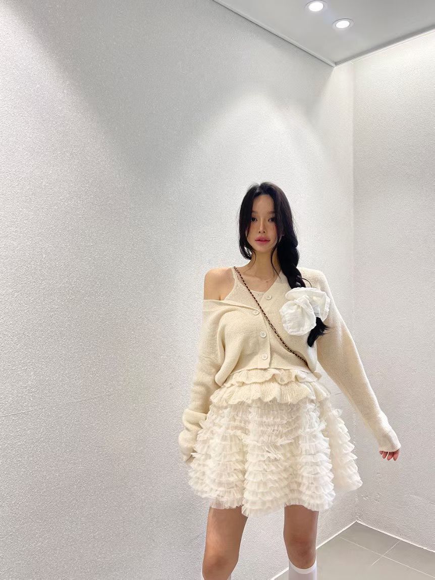 JQ5525 浪漫短紗裙 *特價* (優惠碼同充值購物金不適用)