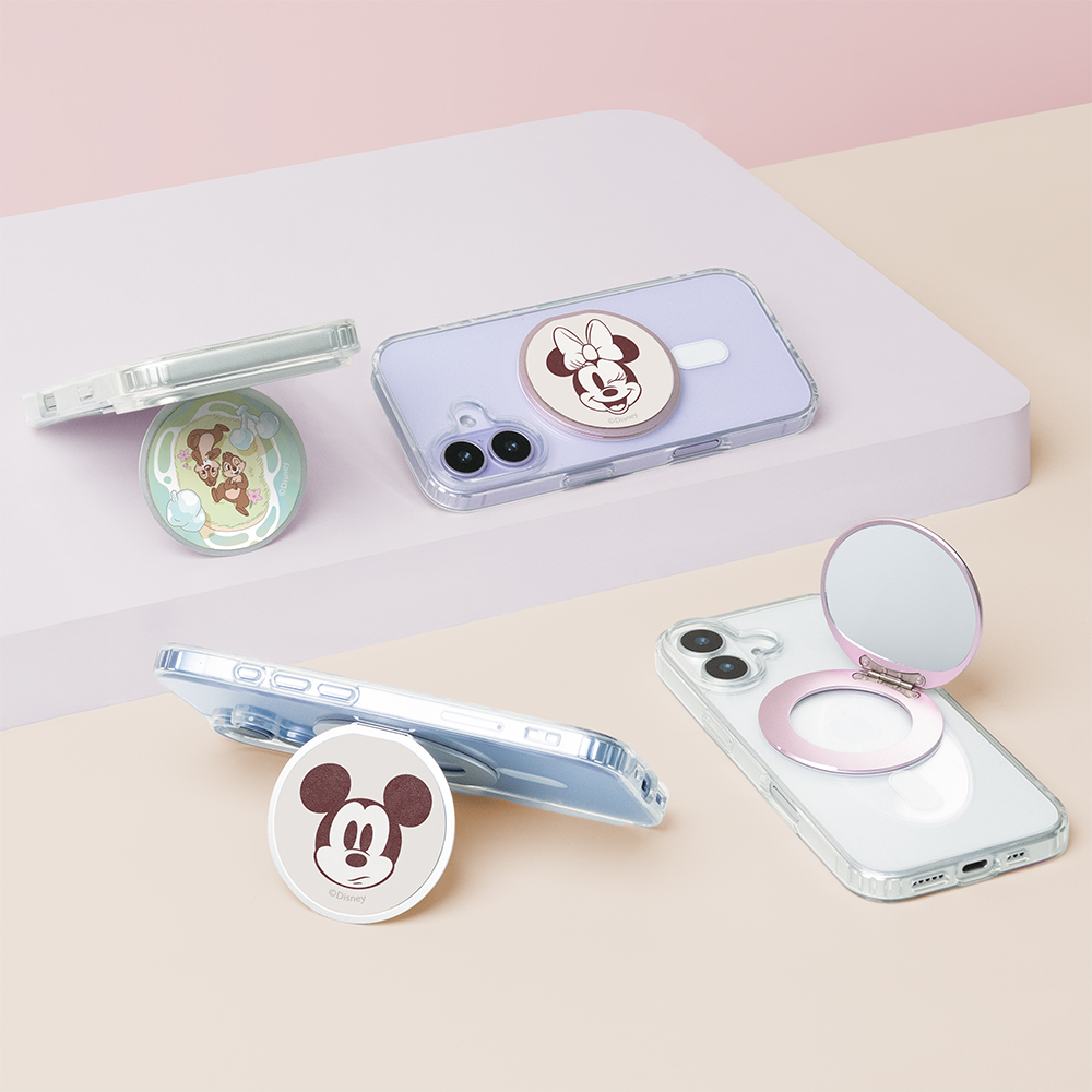 Disney 米奇好朋友-磁吸鏡子金屬支架【正版授權】