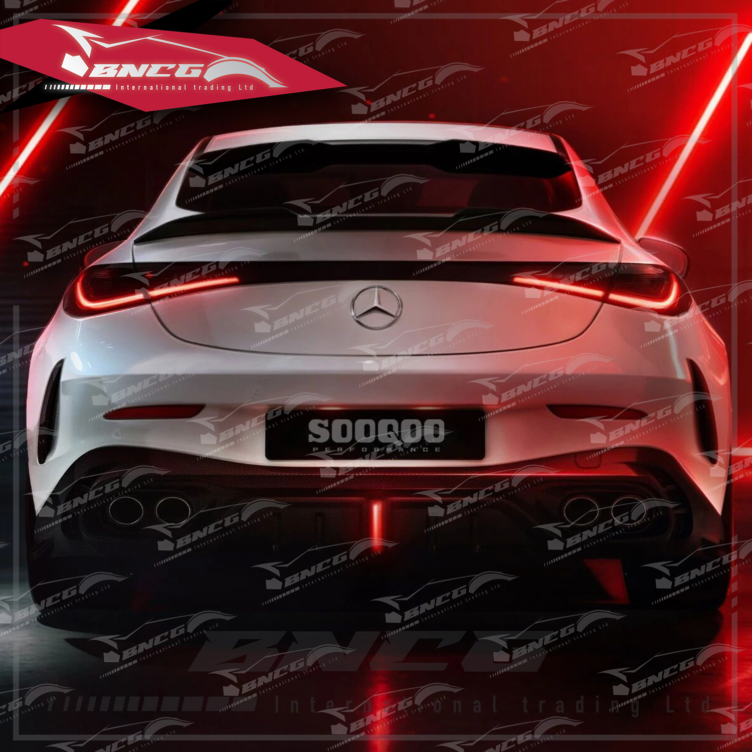 賓士Benz CLE Class C236 改裝 空力套件 乾碳纖維 SQ款 前下巴 前風刀 後下巴 尾翼 頂翼 鏡殼 側裙