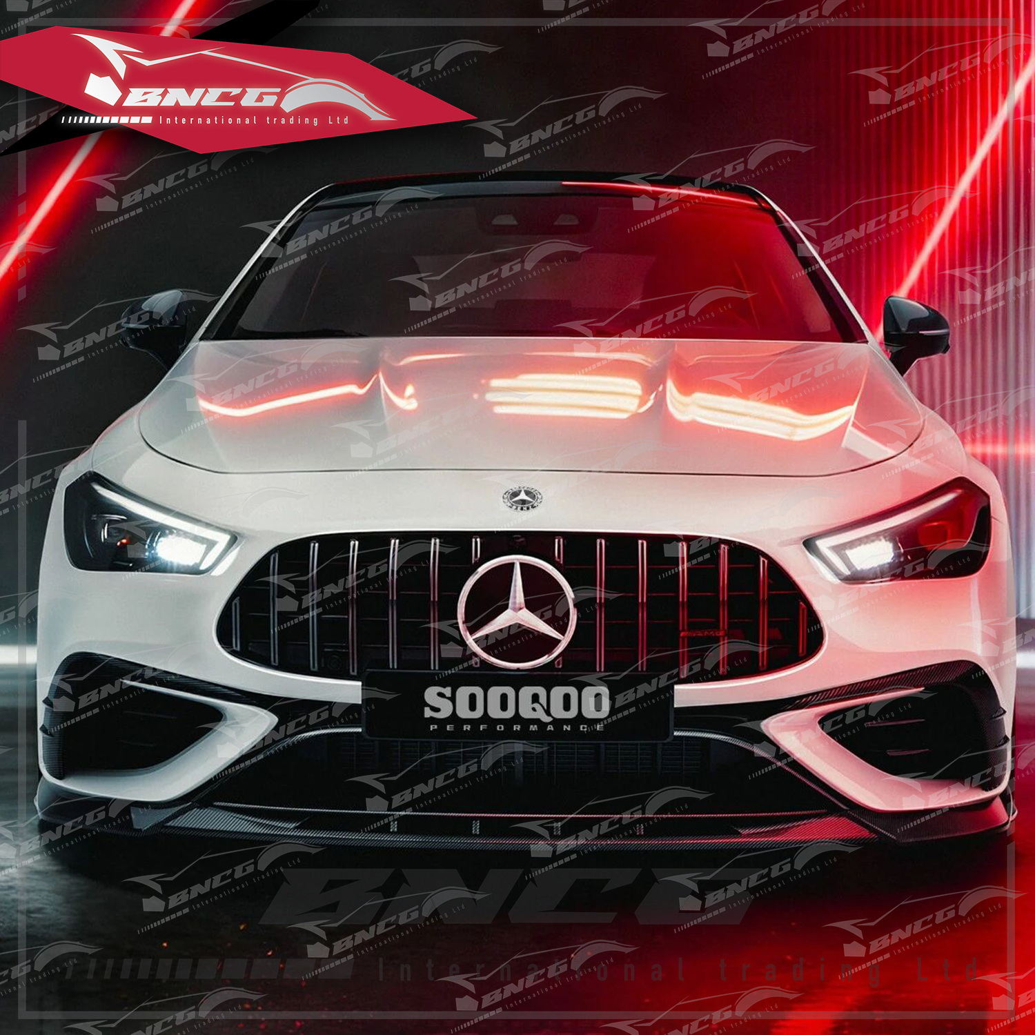 賓士Benz CLE Class C236 改裝 空力套件 乾碳纖維 SQ款 前下巴 前風刀 後下巴 尾翼 頂翼 鏡殼 側裙