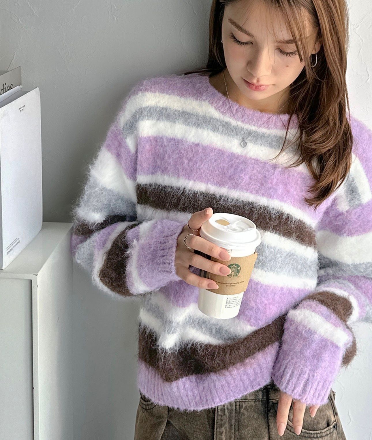 【預購】JN020504 Mily Bilet 色彩繽紛短版針織上衣