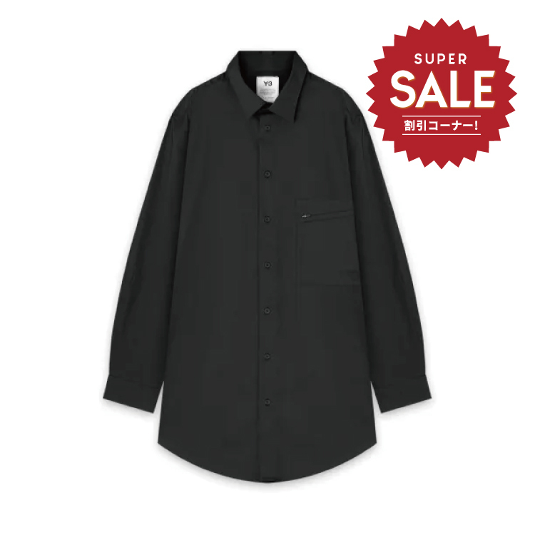 【 Y-3 W CLASSIC SHIRT 經典極簡襯衫 - 黑 】