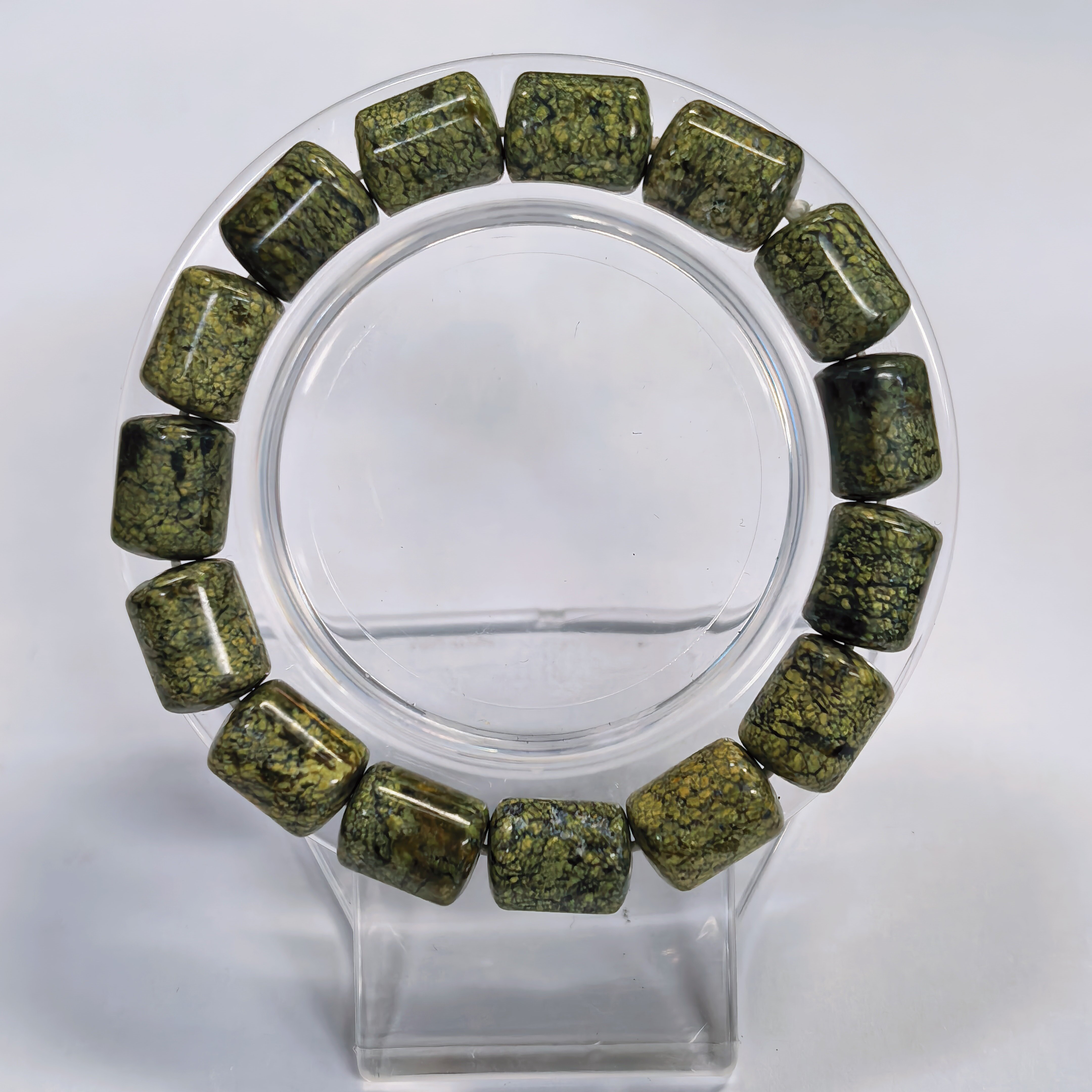 藥王石圓桶珠手串10m+