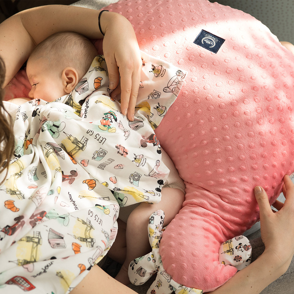 【大小哺乳枕一次擁有】La Millou波蘭 黛安奶奶的雞標準+加大｜豆豆哺乳枕｜米奇系列｜多款可選