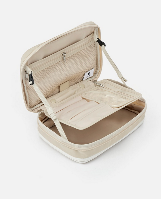 【Branden 】旅行萬用可擴展化妝收納包 【由2.7變身4.5L✔️外型美觀✔️內部分區設計完善✔️各類化妝品與工具皆能有序存放✔️】不設退換