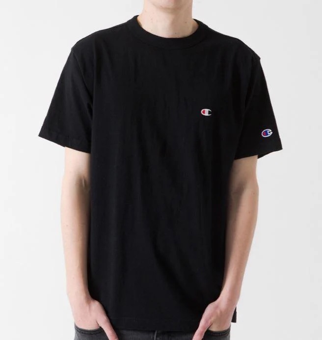 【現貨】Champion Logo Tee 胸口 素Tee 刺繡 純棉 冠軍 日線