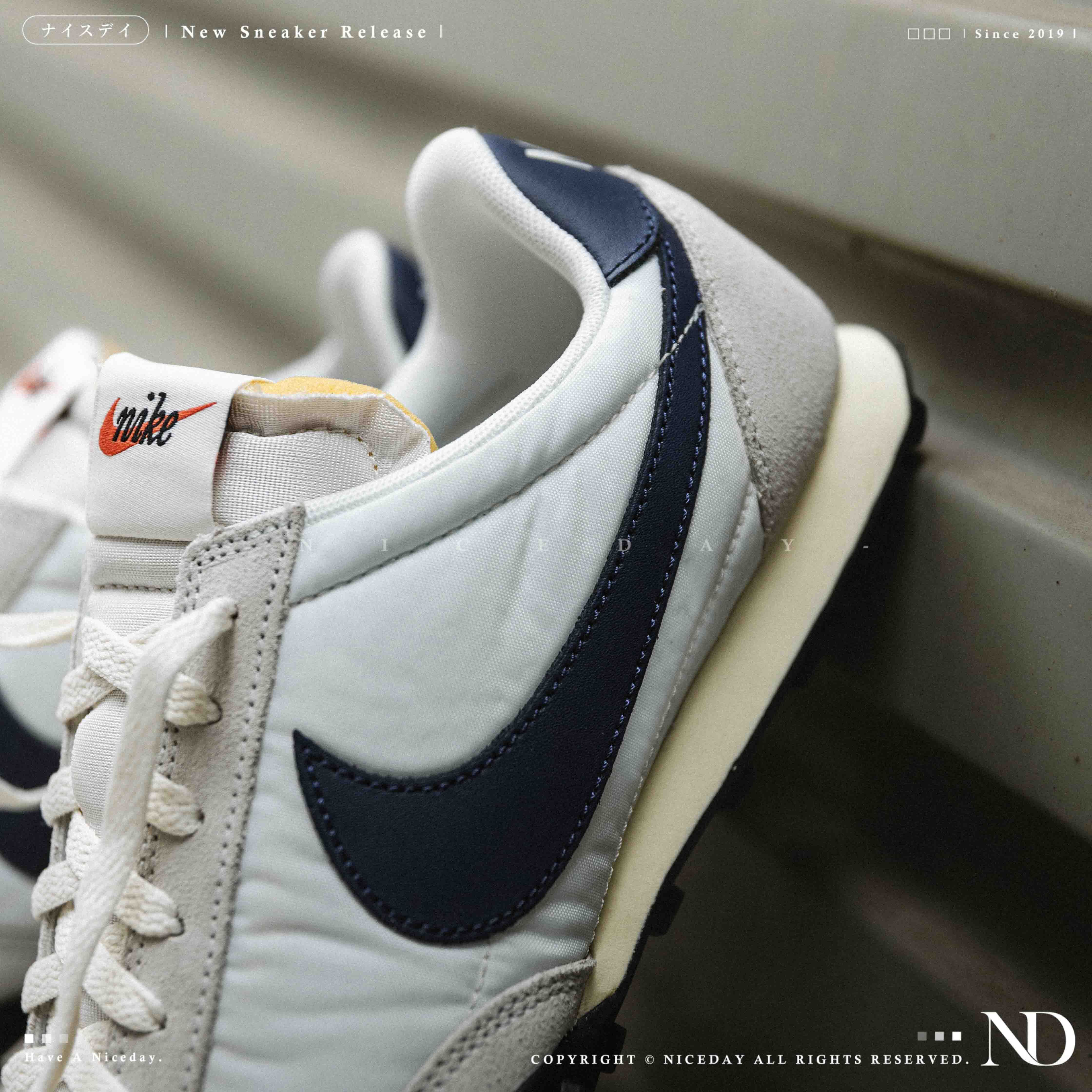 NICEDAY 現貨 Nike Waffle Racer 阿甘鞋 白 白藍 海軍藍 藍 奶油底 IM8658-100