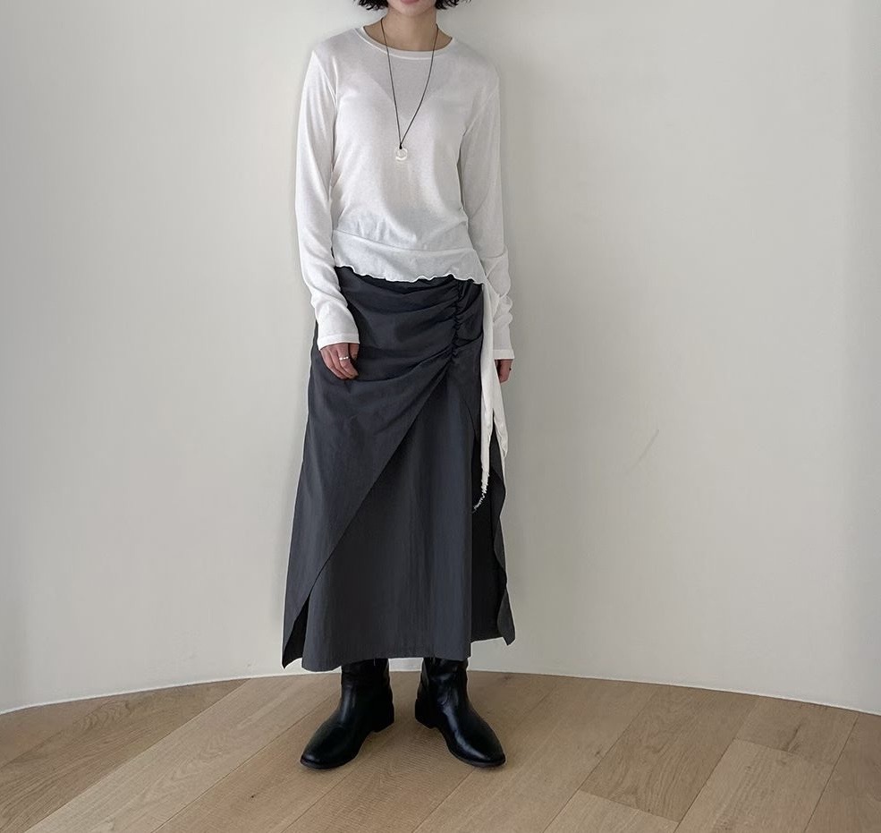 風褸料魚骨layer裙