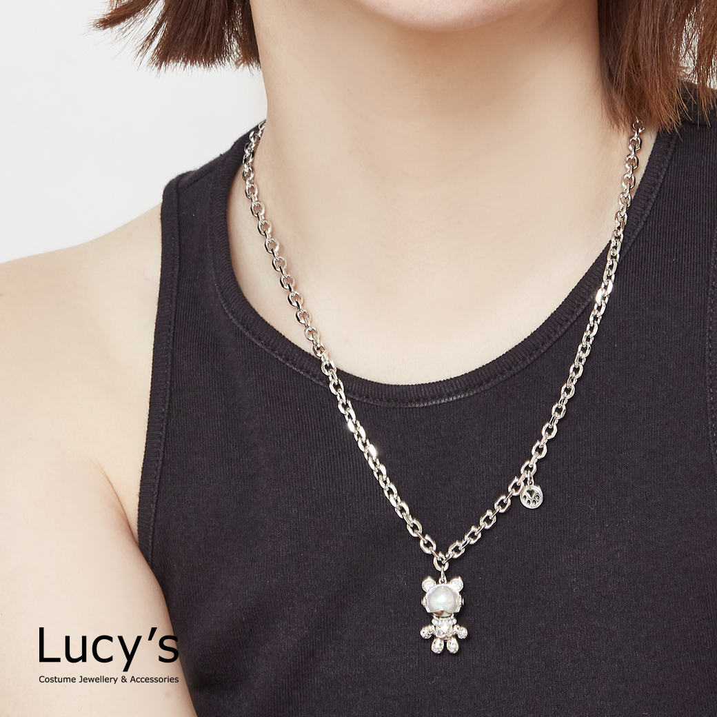 珠光太空熊 項鍊 (二色) (126178/126179)