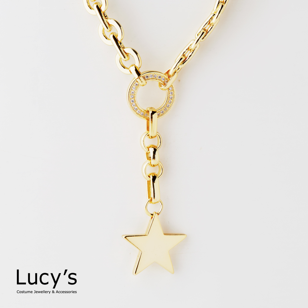 星星光環 項鍊 (二色) (125477/125478)