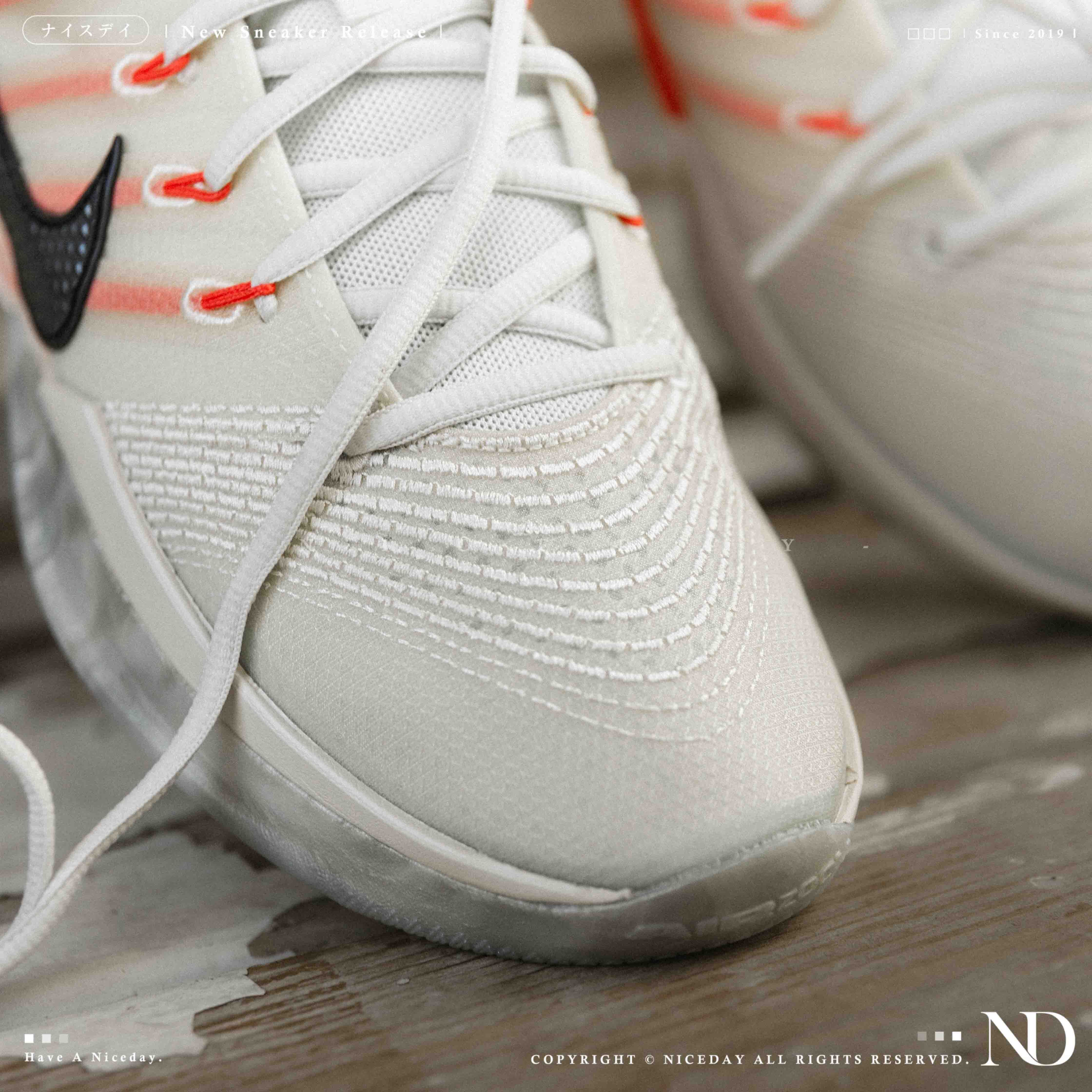 NICEDAY 現貨 NIKE SABRINA 3 白 米白 米白紅 紅線 黑勾 籃球鞋 實戰 HF2882-003