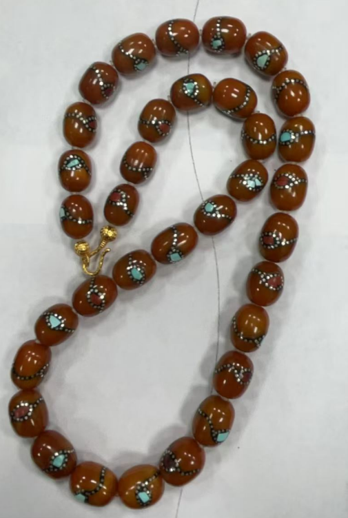 UZ048 B48 尼泊爾棗珠項鍊 蜜蠟：9-10 總長48CM