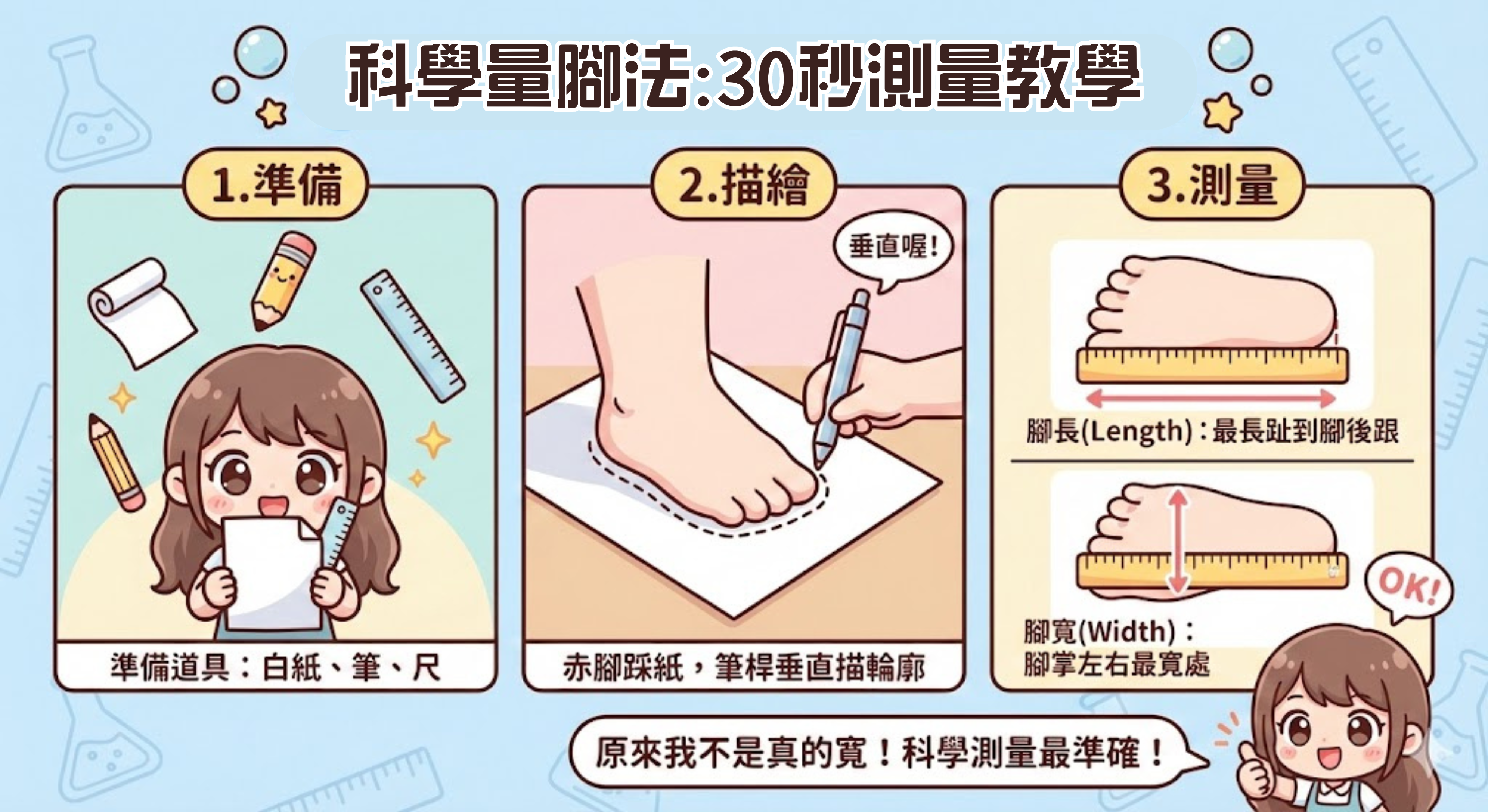 Sanly Joy 教妳測量寬腳板，透過腳長與腳寬比例判斷腳型，解決拇指外翻選鞋困擾。