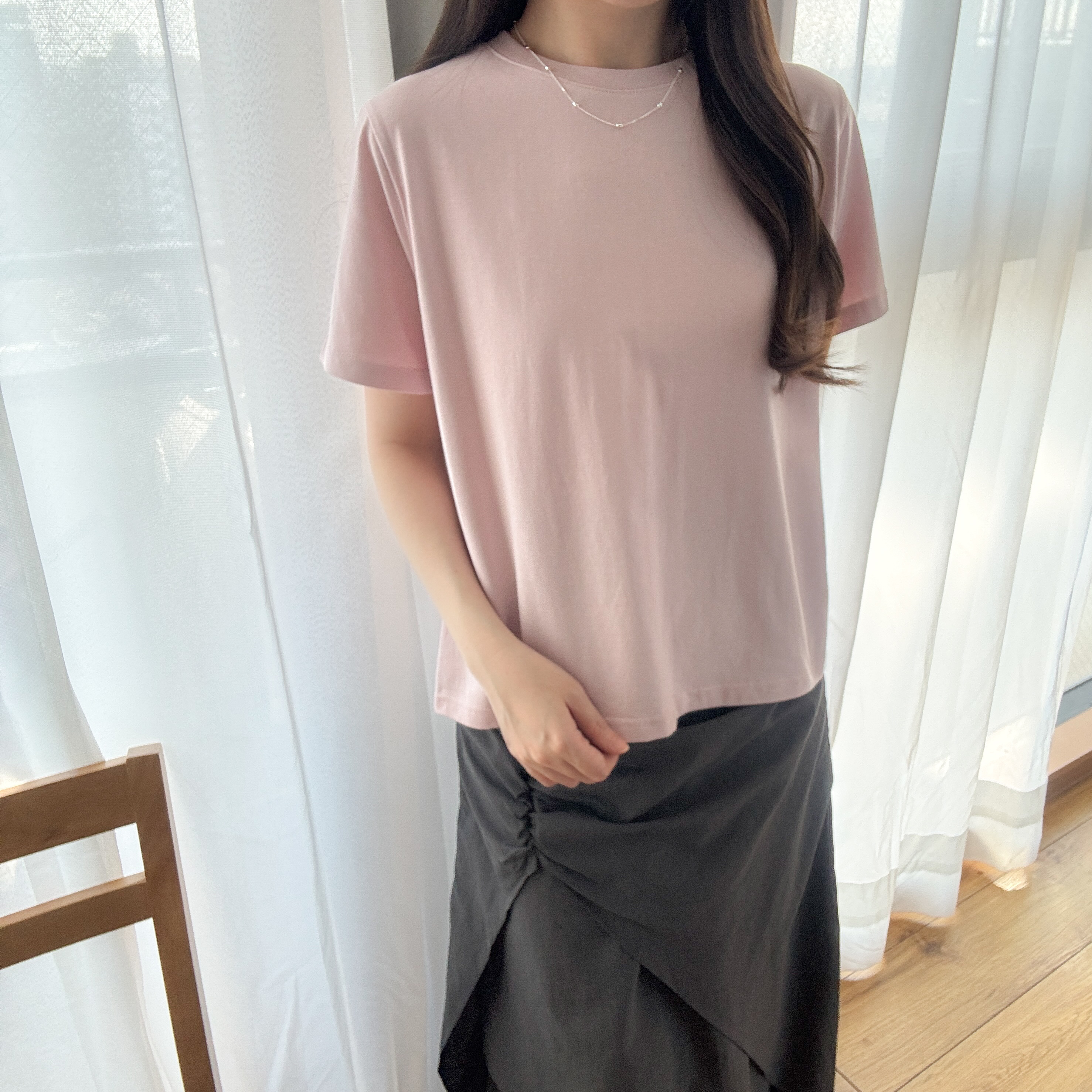 初春basic短䄂tee