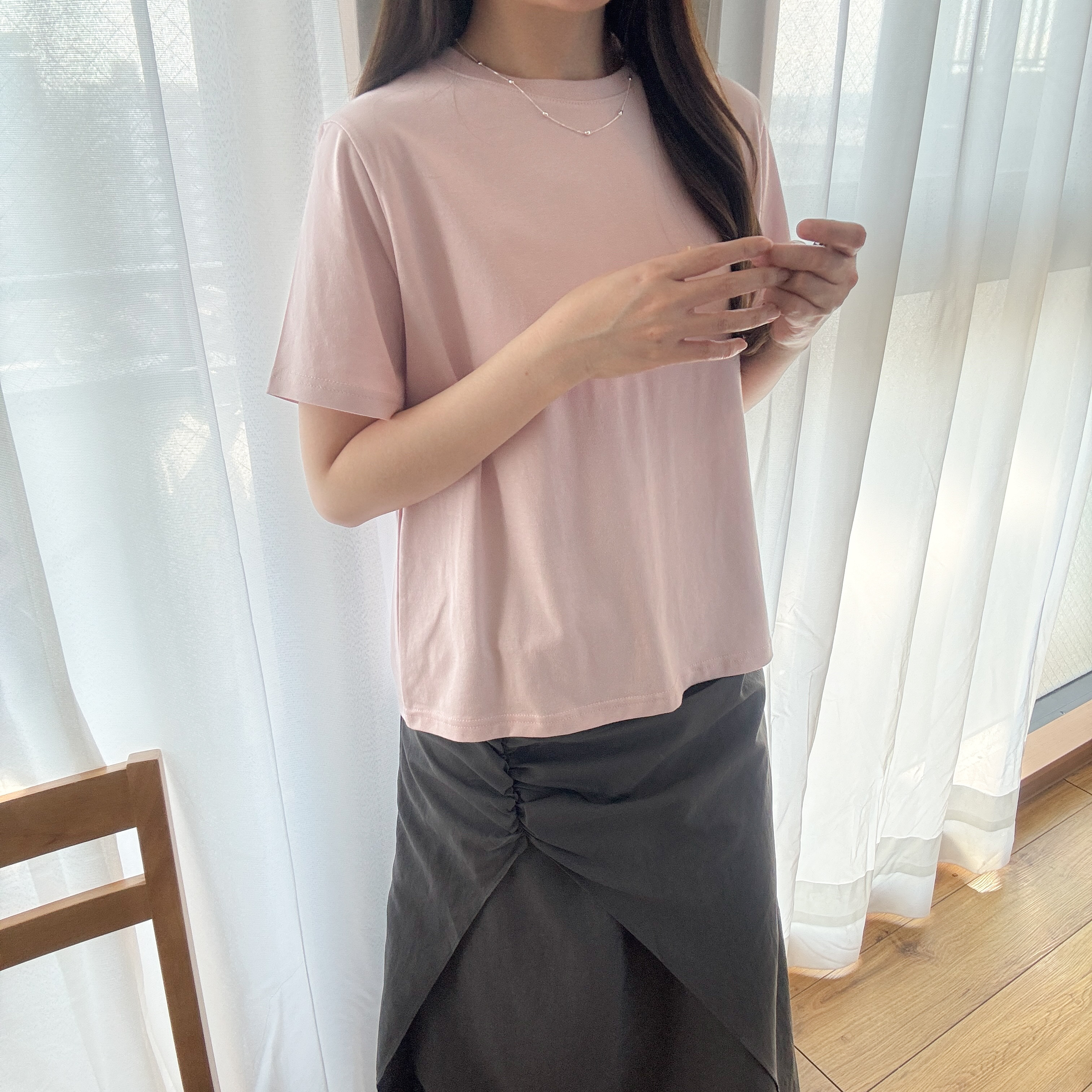 初春basic短䄂tee