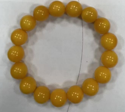UZ051 B51 帝王黃手串 琥珀：11+ 默認16CM手圍