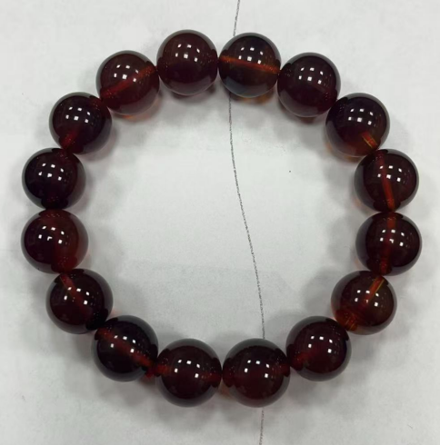 UZ055 B55 紫羅蘭手串 琥珀：12+ 默認16CM手圍