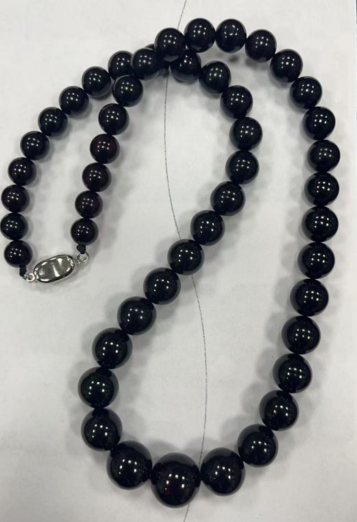 UZ059 B59 翳珀圓珠塔連 8-14 總長50CM