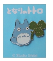胸針 中龍貓 四葉草　