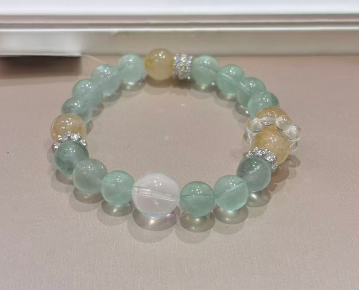 JY161-50810GC 綠螢石金髮晶 (Q42)