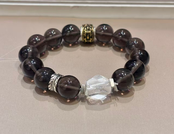 JY02150629-XZB 冰曜石水晶手串 (Q77)