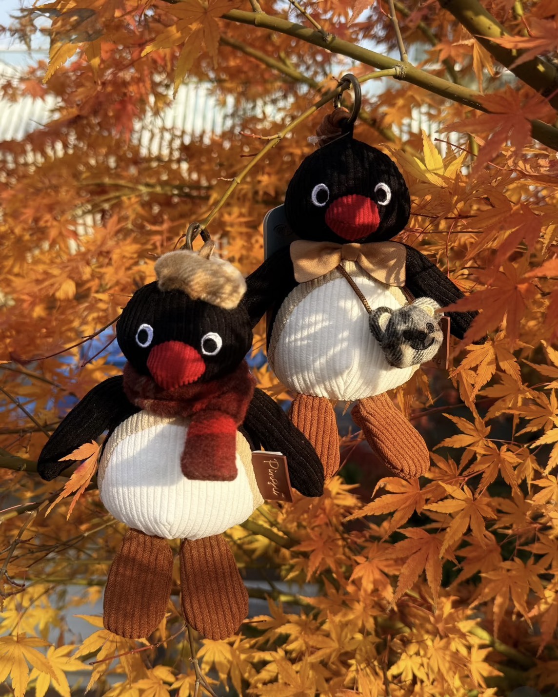 iSNEAKERS | PINGU 企鵝家族 正版授權 45周年復古燈心絨系列 吊飾 15cm