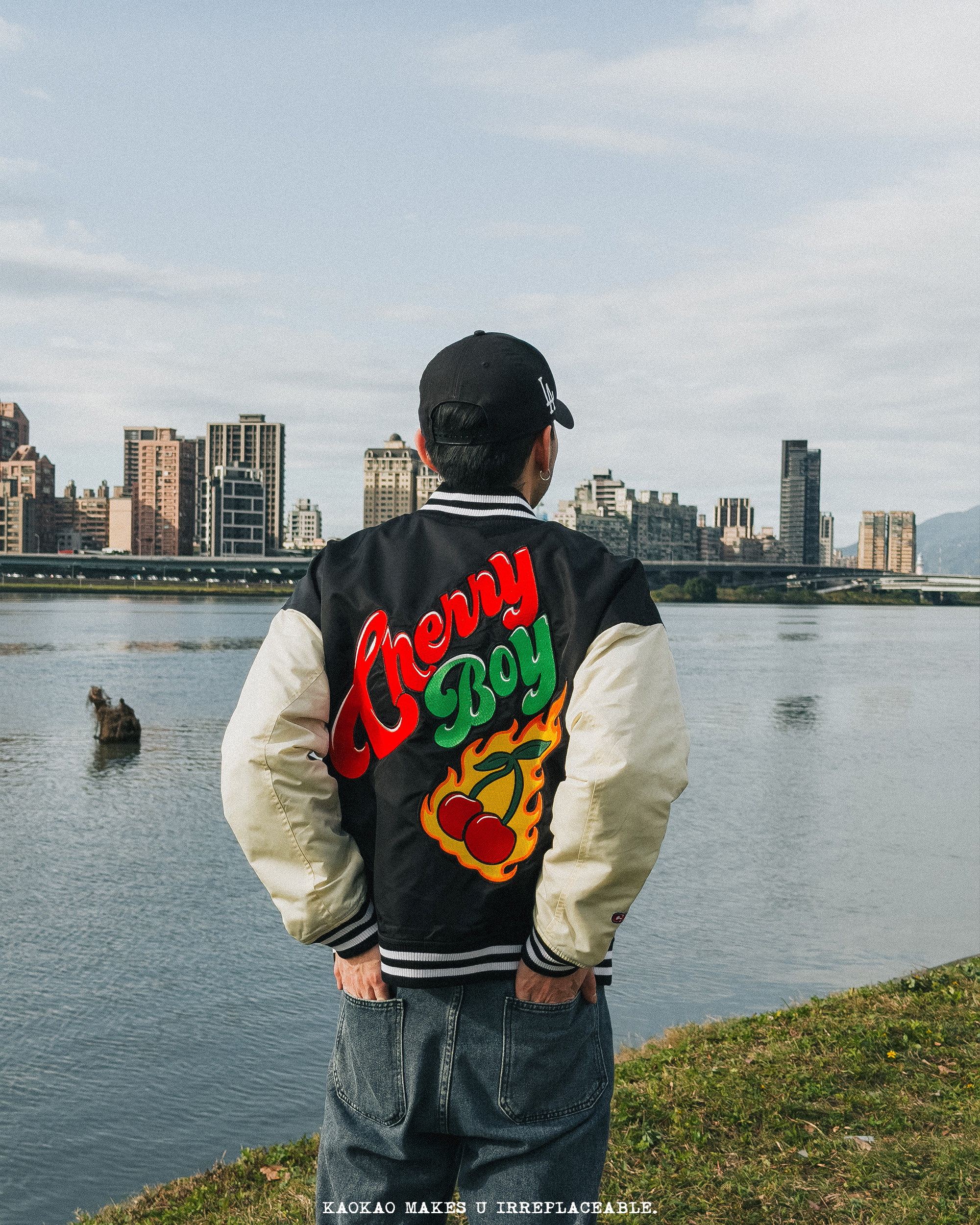 CHERRYBOY FLAME STADIUM JKT【CB24035】