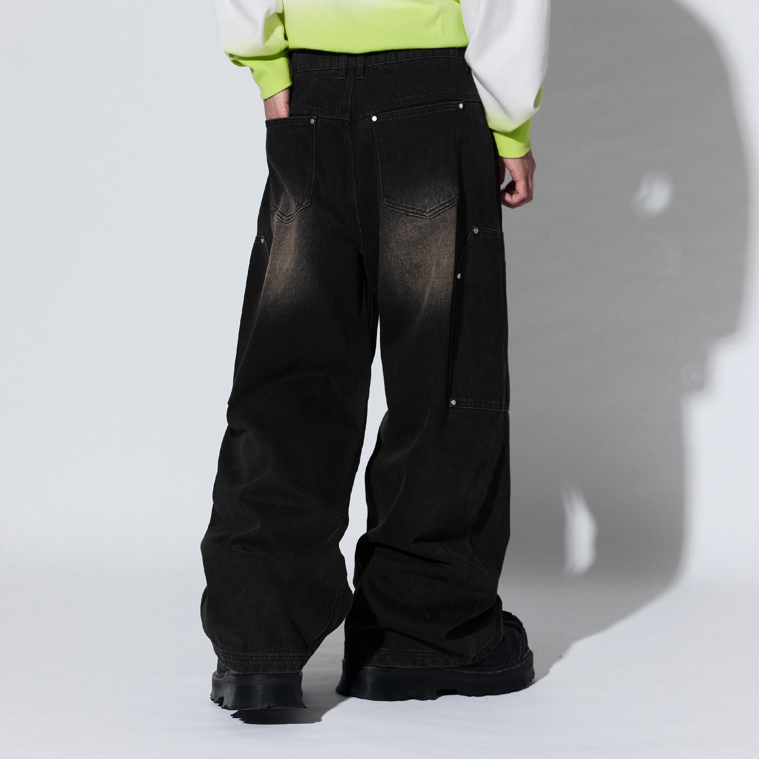 MELSIGN Canvas Wide Leg Jeans