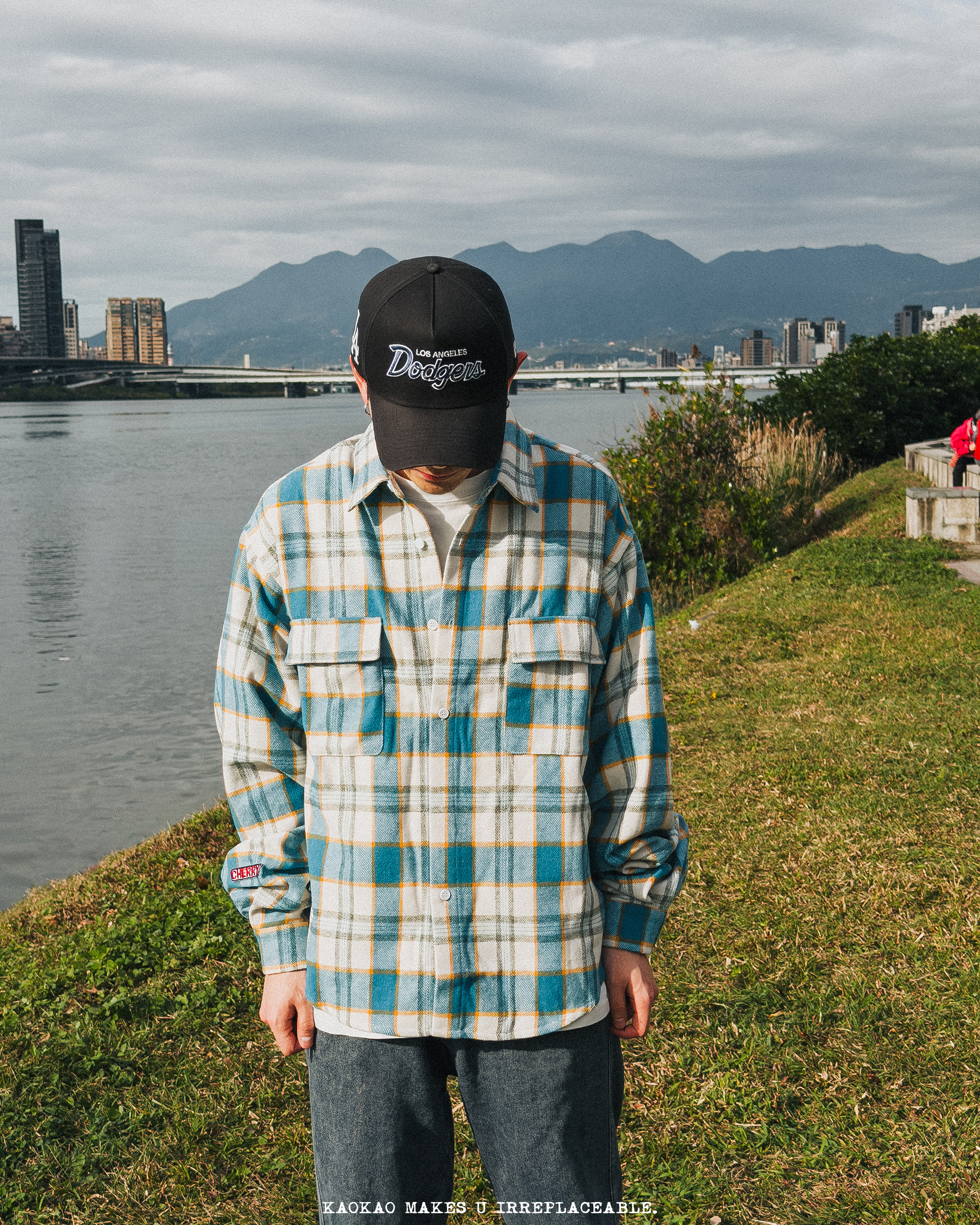 CHERRYBOY BLUE FANNEL SHIRT【CB24028】