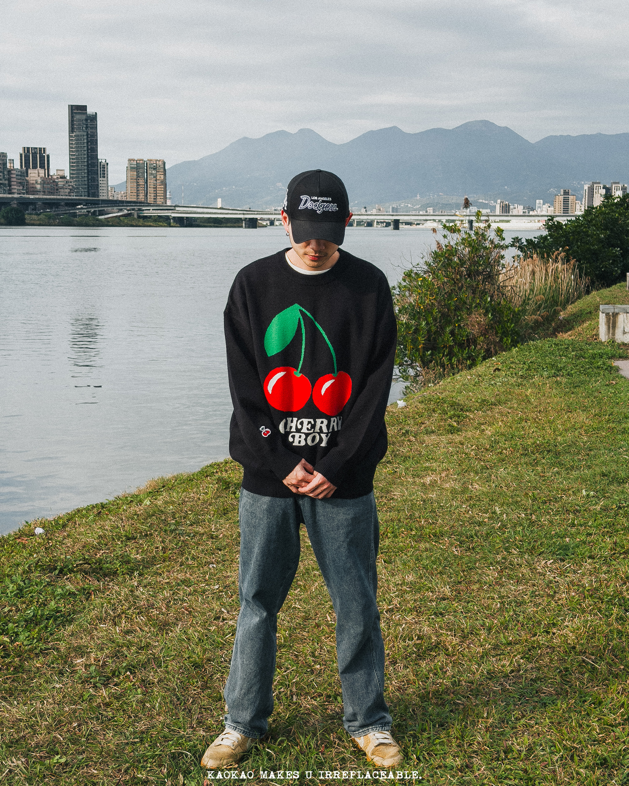 CHERRYBOY GRAPHICS KNIT SWEATER【CB24031】