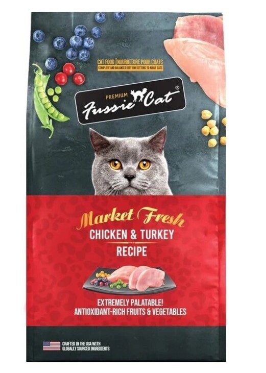 Fussie Cat高竇貓 Market Fresh系列 無穀物雞肉和火雞全貓糧．10lb