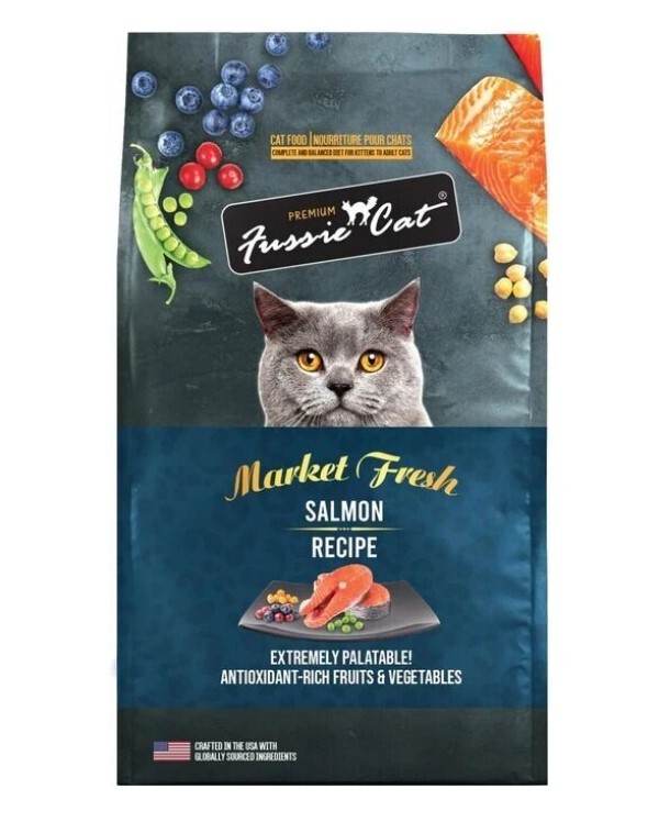 Fussie Cat高竇貓 Market Fresh系列 無穀物三文魚全貓糧．10lb