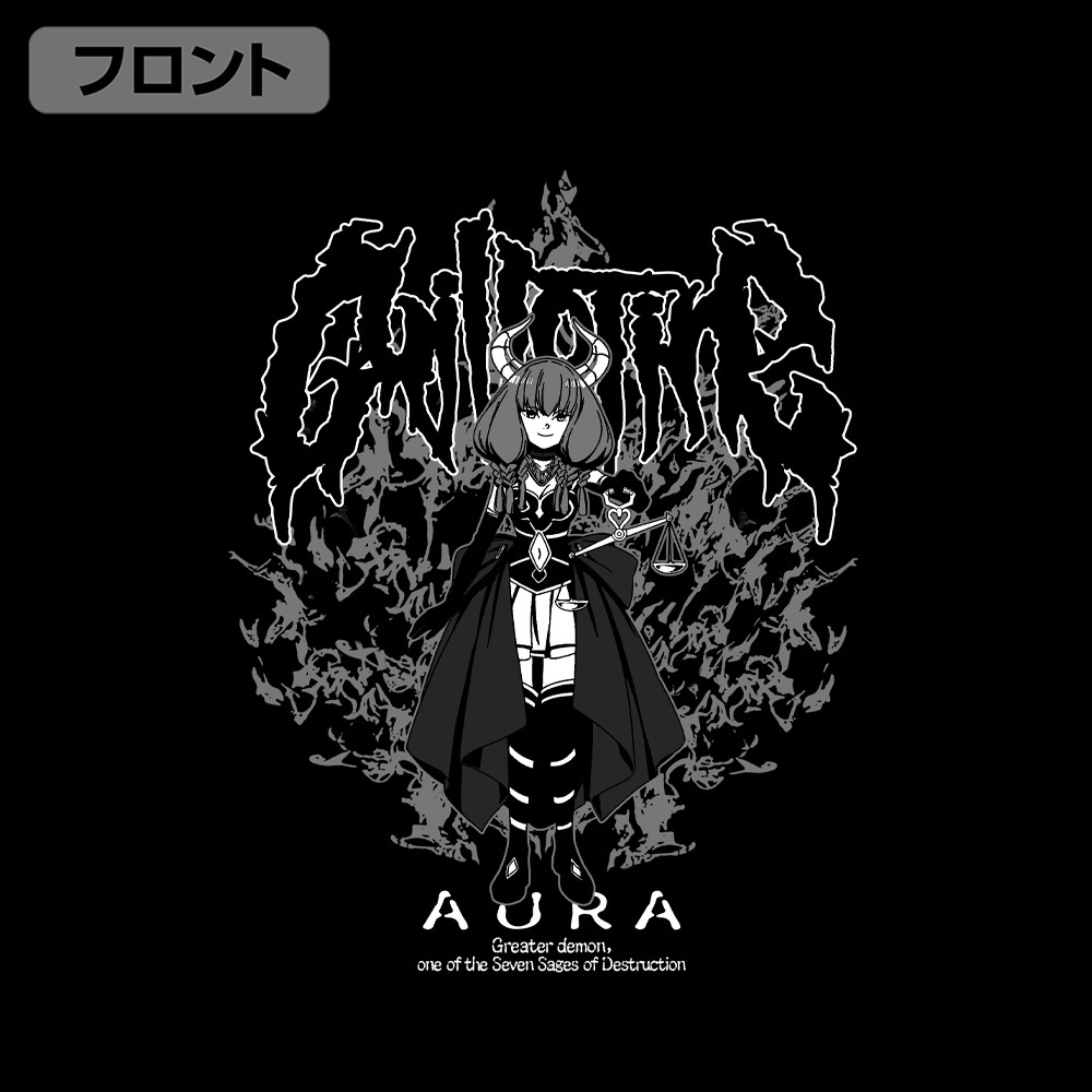 Cospa 021626 アウラ 袖リブロングスリーブTシャツ [葬送のフリーレン] BLACK