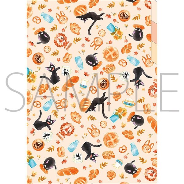 三層L文件夾 魔女宅急便 麵包圖案