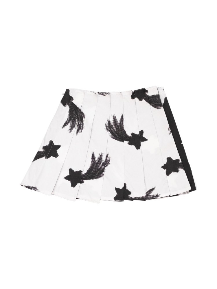 Shooting Star Flip Pleat Mini Skirt