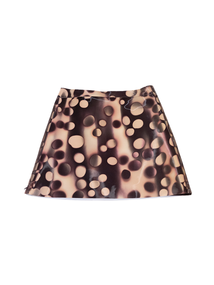 Lenticular Cowrie Dot Mini Skirt
